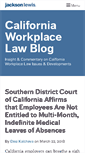 Mobile Screenshot of californiaworkplacelawblog.com